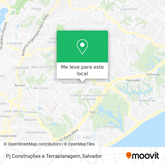 Pj Construções e Terraplanagem mapa
