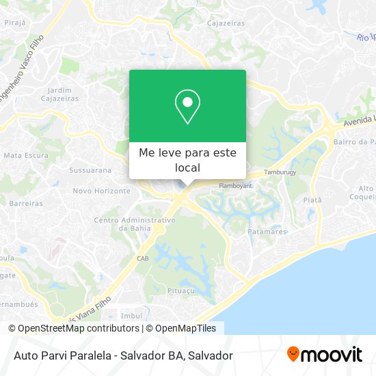 Auto Parvi Paralela - Salvador BA mapa