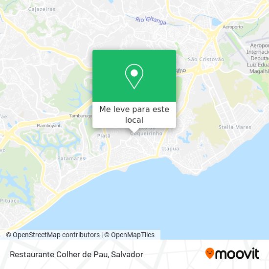Restaurante Colher de Pau mapa