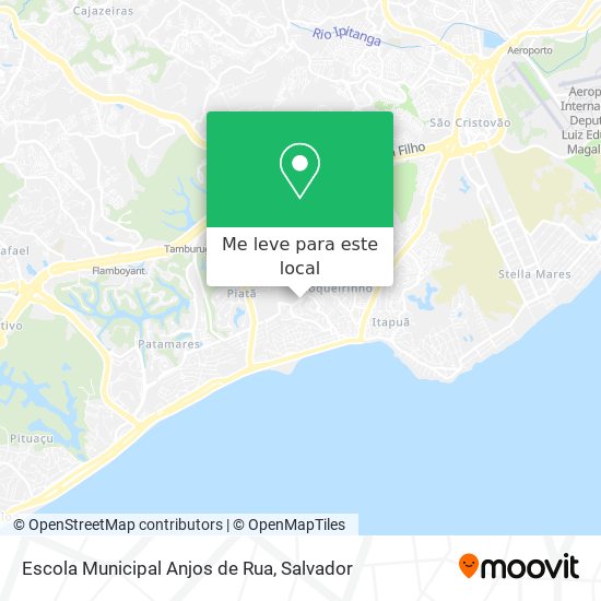 Escola Municipal Anjos de Rua mapa