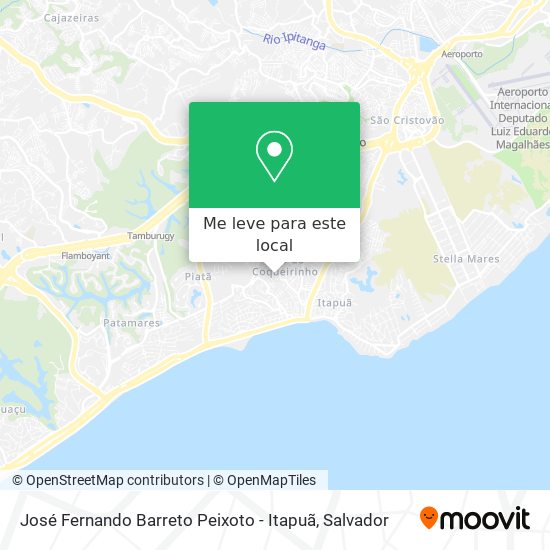 José Fernando Barreto Peixoto - Itapuã mapa