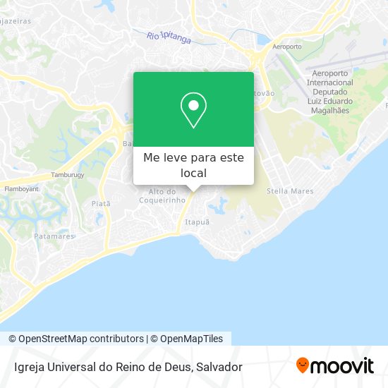 Igreja Universal do Reino de Deus mapa
