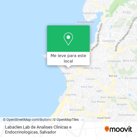 Labaclen Lab de Analises Clinicas e Endocrinologicas mapa