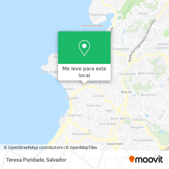 Teresa Puridade mapa