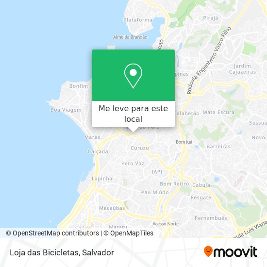Loja das Bicicletas mapa