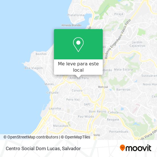 Centro Social Dom Lucas mapa