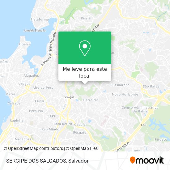SERGIPE DOS SALGADOS mapa