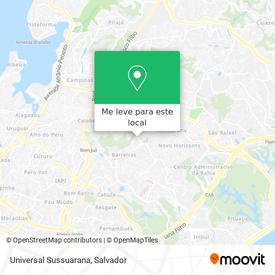 Universal Sussuarana mapa