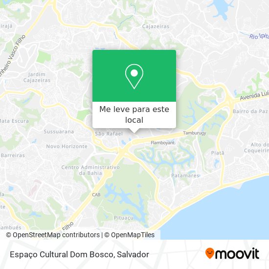 Espaço Cultural Dom Bosco mapa