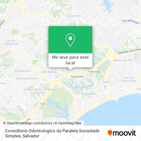 Consultorio Odontologico da Paralela Sociedade Simples mapa
