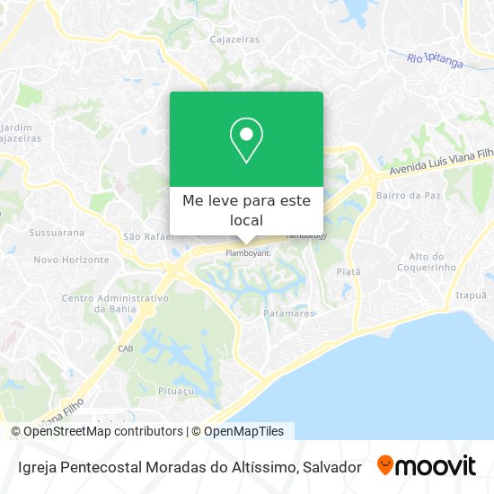 Igreja Pentecostal Moradas do Altíssimo mapa