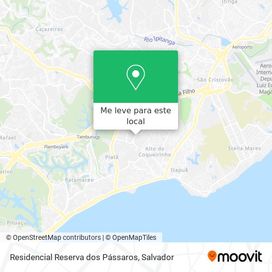 Residencial Reserva dos Pássaros mapa