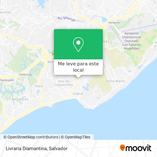 Livraria Diamantina mapa