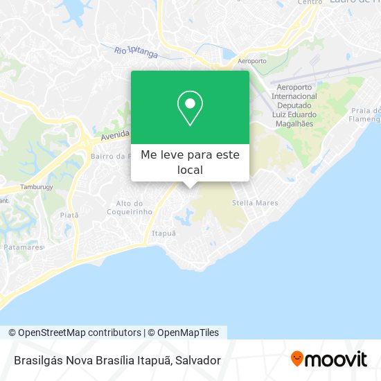 Brasilgás Nova Brasília Itapuã mapa