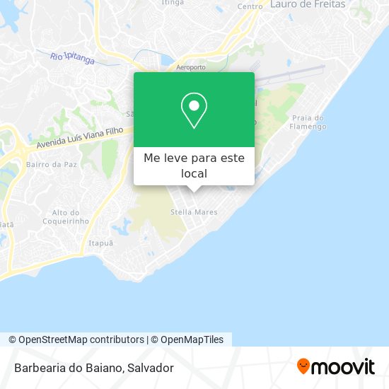 Barbearia do Baiano mapa