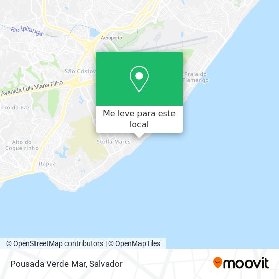 Pousada Verde Mar mapa
