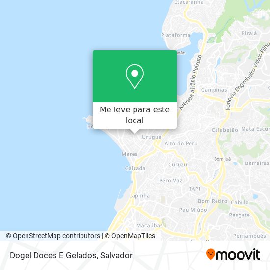 Dogel Doces E Gelados mapa