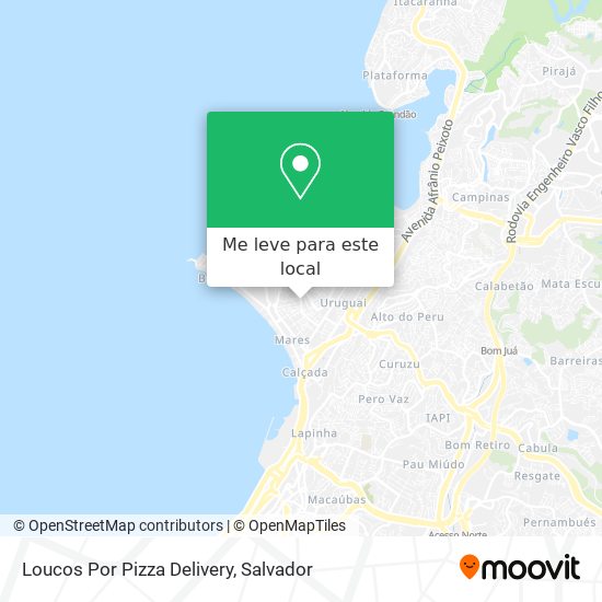 Loucos Por Pizza Delivery mapa