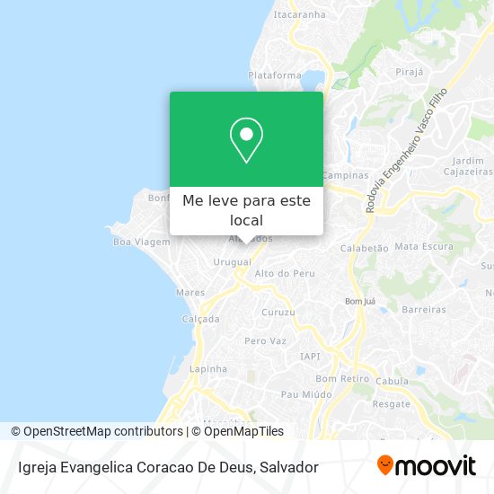 Igreja Evangelica Coracao De Deus mapa