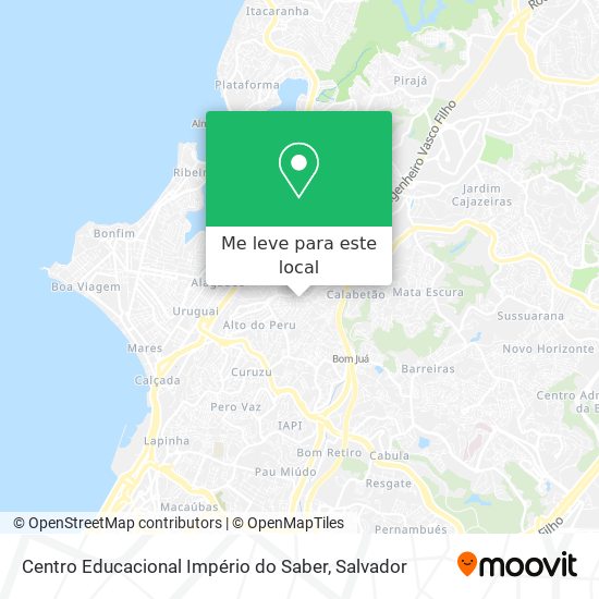 Centro Educacional Império do Saber mapa