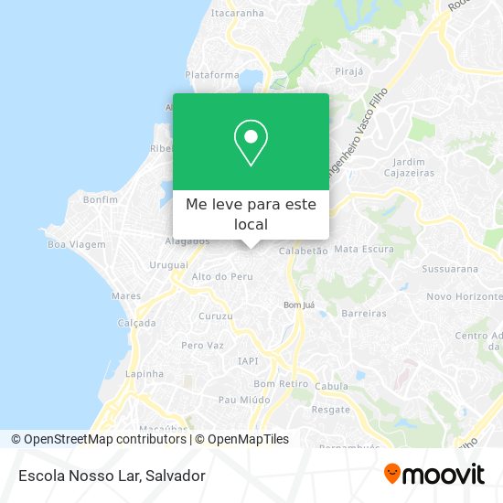 Escola Nosso Lar mapa