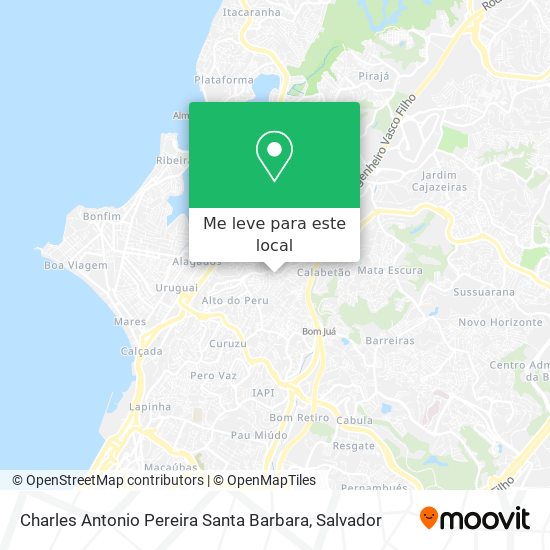Charles Antonio Pereira Santa Barbara mapa