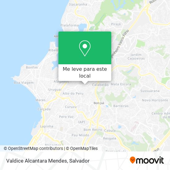 Valdice Alcantara Mendes mapa