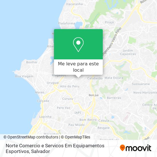 Norte Comercio e Servicos Em Equipamentos Esportivos mapa