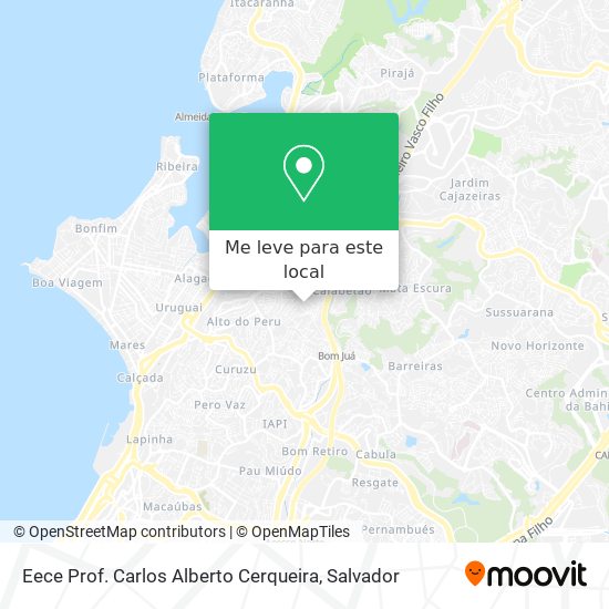 Eece Prof. Carlos Alberto Cerqueira mapa