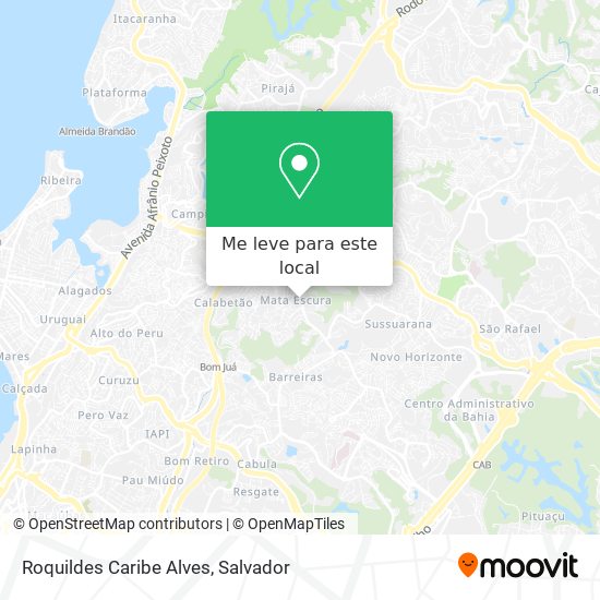 Roquildes Caribe Alves mapa