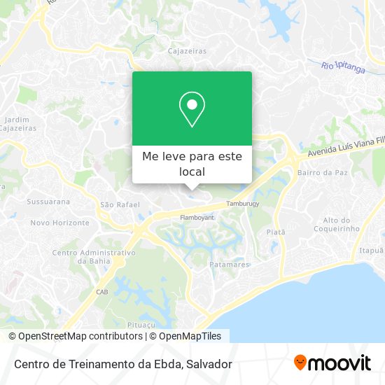 Centro de Treinamento da Ebda mapa