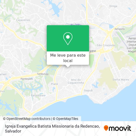 Igreja Evangelica Batista Missionaria da Redencao mapa