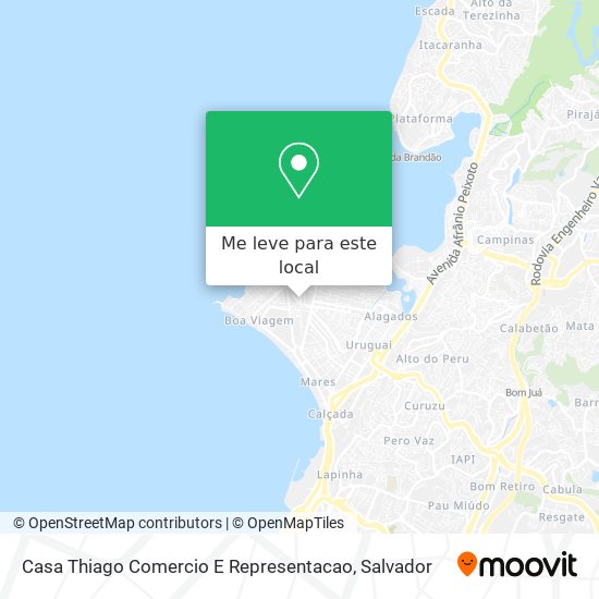 Casa Thiago Comercio E Representacao mapa