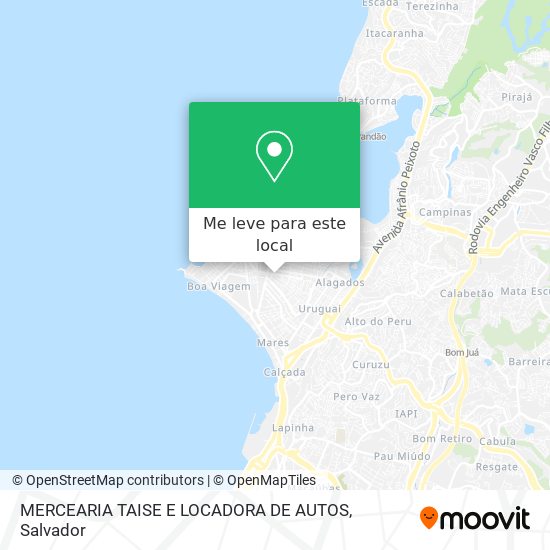 MERCEARIA TAISE E LOCADORA DE AUTOS mapa