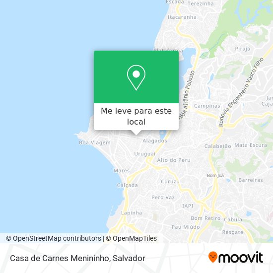 Casa de Carnes Menininho mapa