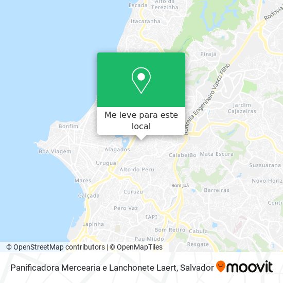 Panificadora Mercearia e Lanchonete Laert mapa