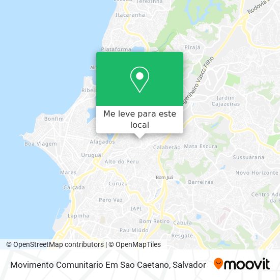 Movimento Comunitario Em Sao Caetano mapa