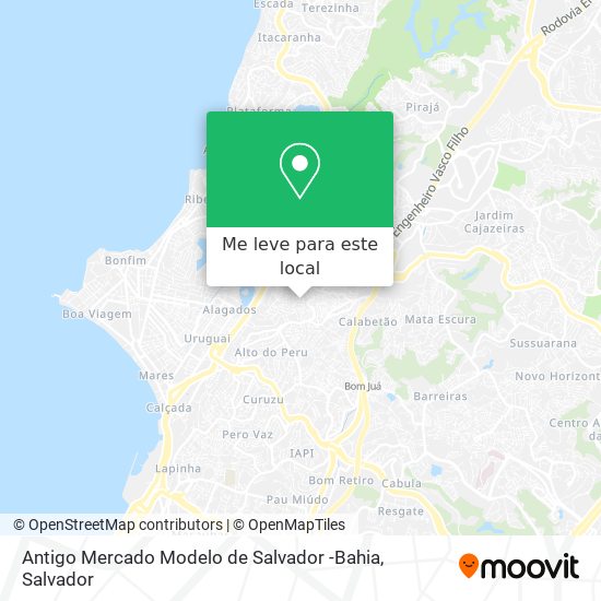Antigo Mercado Modelo de Salvador -Bahia mapa