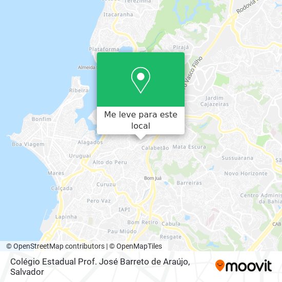 Colégio Estadual Prof. José Barreto de Araújo mapa