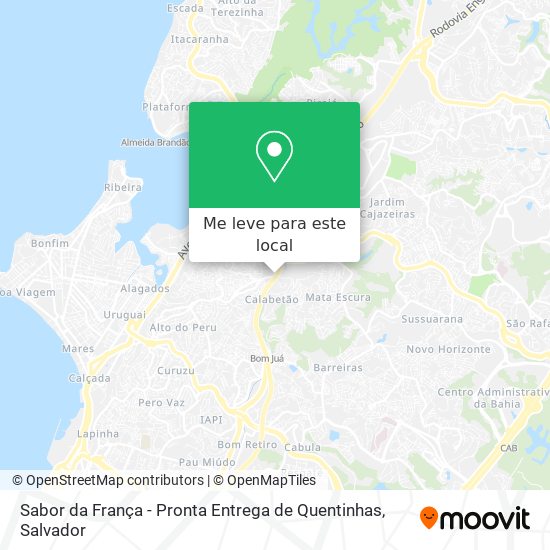 Sabor da França - Pronta Entrega de Quentinhas mapa