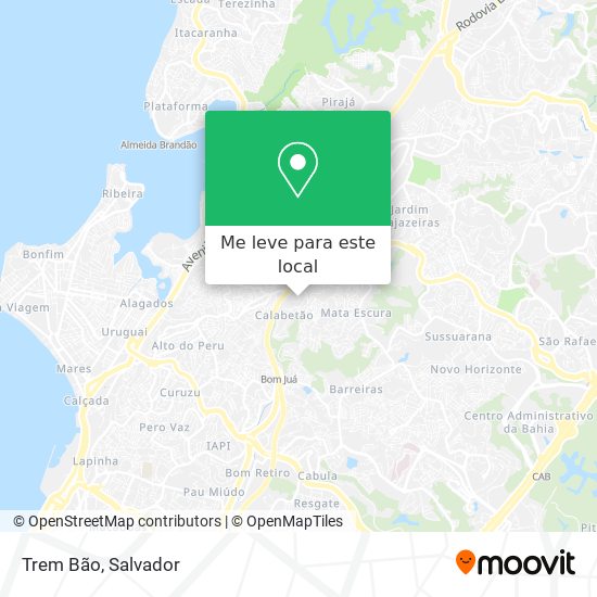 Trem Bão mapa