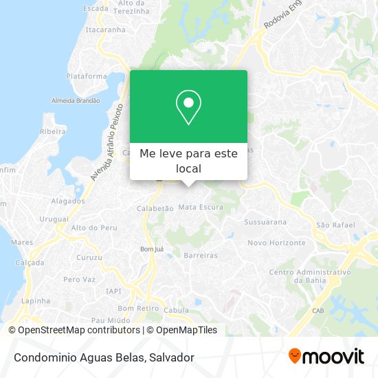 Condominio Aguas Belas mapa