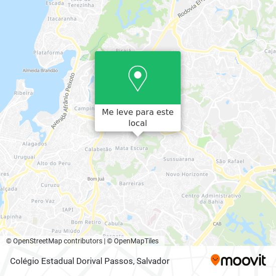 Colégio Estadual Dorival Passos mapa