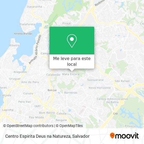 Centro Espirita Deus na Natureza mapa