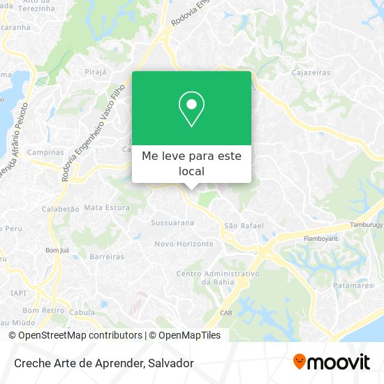 Creche Arte de Aprender mapa