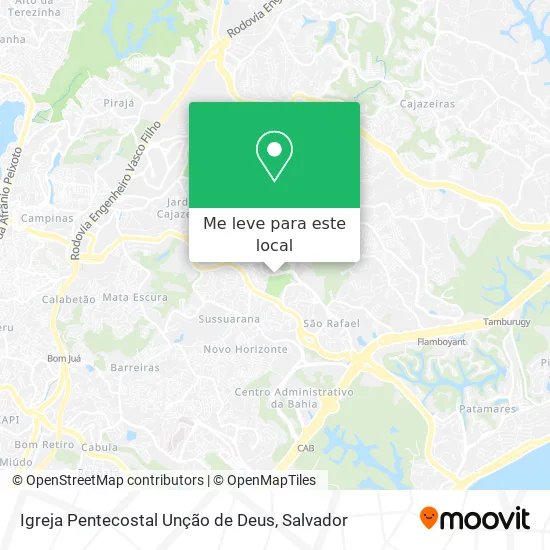 Igreja Pentecostal Unção de Deus mapa