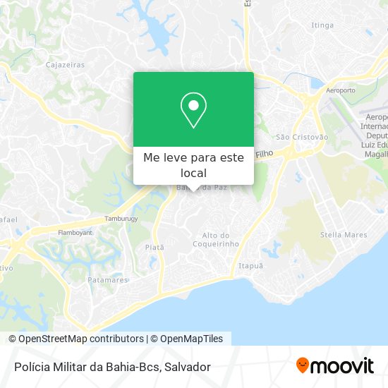 Polícia Militar da Bahia-Bcs mapa