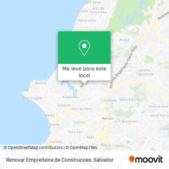 Renovar Empreiteira de Construcoes mapa