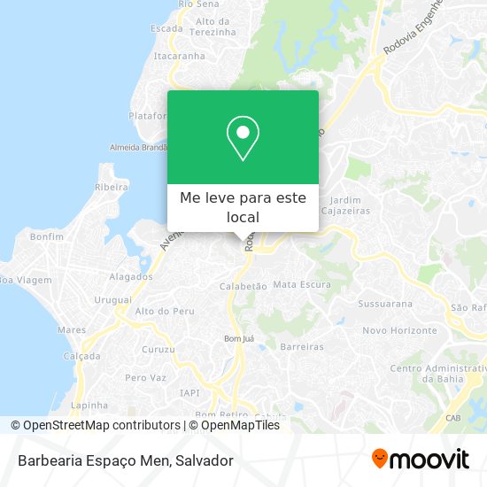 Barbearia Espaço Men mapa