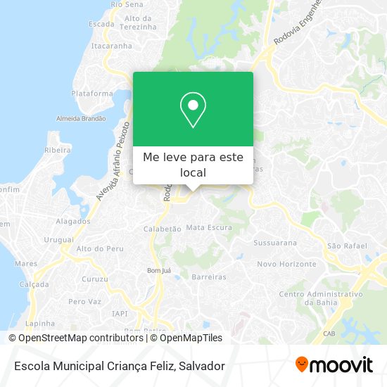 Escola Municipal Criança Feliz mapa